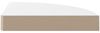 vidaXL Schwebende Eckregale 4 Stk. Hochglanz-Weiß 25x25x3,8 cm MDF 323888 Bild 4