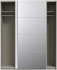 Schiebetürenschrank >SCHACH&MATT 2< in weiss / Spiegel - 170,3x210,5x61,2cm (BxHxT) Bild 3