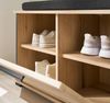 Garderobe Sitzbank Design-D in Evoke Eiche 80 cm Bild 3