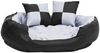 vidaXL Wendbares & waschbares Hundekissen Grau und Schwarz 85x70x20 cm 171208 Bild 3