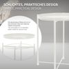 ML-DESIGN Beistelltisch Wohnzimmertisch klappbar stabil & standsicher mit abnehmbarem Tablett, Couchtisch aus Metall Nachttisch Sofatisch Nachttisch Kaffeetisch Bild 3
