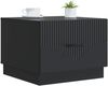 vidaXL Couchtisch mit Schubladen Schwarz 49 x 50 x 37 cm Holzwerkstoff 895426 Bild 2