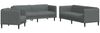 vidaXL 3-tlg. Sofagarnitur Dunkelgrau Stoff 3209230 Bild 2