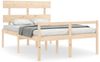 vidaXL Seniorenbett mit Kopfteil Massivholz 3195321 Bild 2