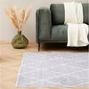 IDIMEX Teppich RHOMB, Wohnzimmerteppich 160x230cm waschbar mit Linien-Design Rauten grau Bild 3