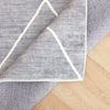 IDIMEX Teppich RHOMB, Wohnzimmerteppich 160x230cm waschbar mit Linien-Design Rauten grau Bild 4