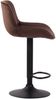 2er Set Barhocker Lentini, drehbar, Braun, Schwarz, Samt Bild 4