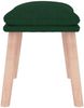 vidaXL Fußhocker Dunkelgrün 45 x 29,5 x 39 cm Stoff [341429] Bild 4