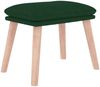 vidaXL Fußhocker Dunkelgrün 45 x 29,5 x 39 cm Stoff [341429] Bild 2