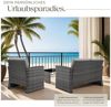 tectake Loungeset Rattan Lounge, (Set, 5-tlg), für 4 Personen Bild 3