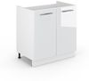 Waschbeckenunterschrank Fame-Line Weiß Hochglanz 80 x 82 cm ohne Arbeitsplatte Vicco Bild 5