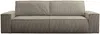 Vente-unique - AMELIA Sofa SamtStoff Schokoladenbraun - B 102 cm x H 85 cm x L 257 cm Bild 2