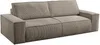 Vente-unique - AMELIA Sofa SamtStoff Schokoladenbraun - B 102 cm x H 85 cm x L 257 cm Bild 3