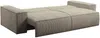 Vente-unique - AMELIA Sofa SamtStoff Schokoladenbraun - B 102 cm x H 85 cm x L 257 cm Bild 4