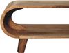 Flieks Couchtisch aus Massivholz in Eiche-Optik, nordischer Stil mit offenem Schlitz, 90 x 35 x 40cm, Natur Bild 5