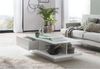 SalesFever Couchtisch Couchtisch 120 x 60 x 36 cm weiß MDF, Glas L = 120 x B = 60 x H = 36 Bild 4