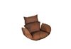 HOME DELUXE Polyrattan Hängesessel CIELO - Grau/Braun nur Kissen Bild 5