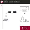 Paulmann No. 94305 Einbauleuchte Nova mini starr IP44 3x4W 2.700K Alu gedreht 230V Bild 4