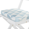 Bistro Set mit Kissen FIJI Holz Blau Bild 5