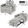 MODFU Schlafsofa 3-in-1 Ausziehbares Einzel-Schlafsofa, Liegestuhl, Schlafstuhl, Sessel 1 Teile, mit Ausziehbares Bettgestell aus Metall Bild 3