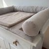 LittleANTunique Nestchenschlange Wickeltischumrandung I Bettschlange Cord beige I Babybettumrandung, kuschelig weich, Schutz vor harten Kanten oder Gitterstäben Bild 2