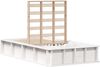 vidaXL Bettrahmen Weiß 75 x 190 cm Massives Kiefernholz 872762 Bild 2