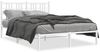 vidaXL Bettgestell mit Kopfteil Metall Weiß 140x190 cm 376373 Bild 2