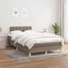 vidaXL Boxspringbett mit Matratze Taupe 120x190 cm Stoff 3269804 Bild 3