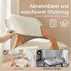 SoBuy Klappstuhl DE-FST92, Esszimmerstuhl Ergonomisch, faltbar, Küche Balkon Büro, Klappstuhl Küchenstuhl mit Rückenlehne, Campingstuhl, Holzstuhl Bild 4