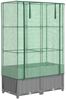 vidaXL Hochbeet mit Gewächshaus-Aufsatz Rattan-Optik 80x40x138 cm 4015856 Bild 2