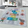Kinder Teppich Paula rechteckig - 120x170 cm - Grau Bild 2