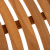 CLP Baumbank Male halbrund ohne Rückenlehne 250 cm Teakholz wetterfest 180 Grad,teak Bild 5