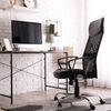 Casaria Bürostuhl Chefsessel »Deluxe« Wippfunktion höhenverstellbar ergonomisch 360° drehbar mit Netzbezug Stoff Drehstuhl Schreibtischstuhl 2er Set schwarz Bild 2
