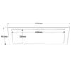 Dmora Konsolentisch Alleghe, Tisch, Eingangskonsole, Regal, 139x43 h84 cm, Eiche Bild 3