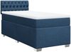 vidaXL Boxspringbett mit Matratze Blau 80x200 cm Stoff 3288028 Bild 3