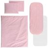 Lorelli Kinderwagen-Bettwäscheset 5-tlg. Decke 78 x 62, Kissen 35 x 25, Laken pink Bild 2