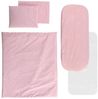 Lorelli Kinderwagen-Bettwäscheset 5-tlg. Decke 78 x 62, Kissen 35 x 25, Laken pink Bild 3