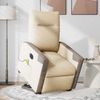 vidaXL Elektrischer Massagesessel mit Aufstehhilfe Creme Stoff 3324108 Bild 4