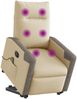 vidaXL Elektrischer Massagesessel mit Aufstehhilfe Creme Stoff 3324108 Bild 3