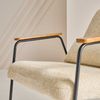 Signature Sessel aus leinenfarbenem Stoff H79 cm - ALFRED - Braun Bild 4