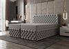 B&B Home 'Figo III' Boxspringbett mit Bettkasten, Samt, Grau, 200x200 cm Bild 4
