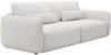 Vente-unique - VOPOZA Sofa Stoff Beige - B 103 cm x H 87 cm x L 238 cm Bild 3