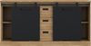 FORTE Kaszimiro Sideboard, Holzwerkstoff, Braun/Schwarz, 173,3 x 88,2 x 52 cm Bild 4