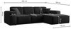 Kaiser Möbel Ecksofa Eckcouch SIENA L-Form, Stoff Poso/Salvador/Maloy/Artico/Velo, Einzelsofa, Bequem, originelles Design, praktisch, viele Farben Bild 2
