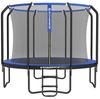 Songmics Trampolin mit Sicherheitsnetz und Leiter, gepolstertes Gestell, schwarz-dunkelblau, Ø 305cm Bild 4