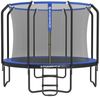 Songmics Trampolin mit Sicherheitsnetz und Leiter, gepolstertes Gestell, schwarz-dunkelblau, Ø 305cm Bild 5