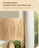 EDISHINE LED Nachttischlampe mit Seil-Lampenschirm, LED wechselbar, Warmweiß, Tischlampe holz mit Leuchtmittel, Boho Tischleuchte für Schlafzimmer Bild 2