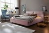 KAWOLA Bett HENRY Polsterbett Cord rosa 200x200cm Bild 2