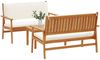 vidaXL Gartensofa-set 3 pcs Braun 120 x 65,5 x 79 cm Massivholz Akazie 3325229 Bild 3