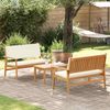 vidaXL Gartensofa-set 3 pcs Braun 120 x 65,5 x 79 cm Massivholz Akazie 3325229 Bild 4